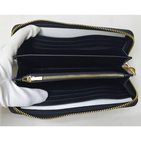 Coach Signature Brown Leather Zip Around Credit Card Long Wallet - NWT $298 - Picture 11 of 16